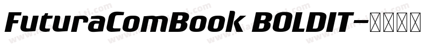 FuturaComBook BOLDIT字体转换